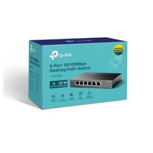 6-Port 10/100Mbps Desktop Switch with 4-Port PoE+